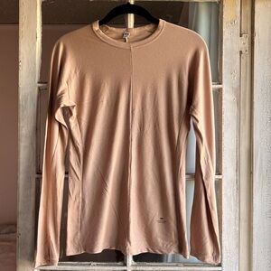 Uniqlo Alexander Wang Brown Long Sleeve Heat Tech Shirt